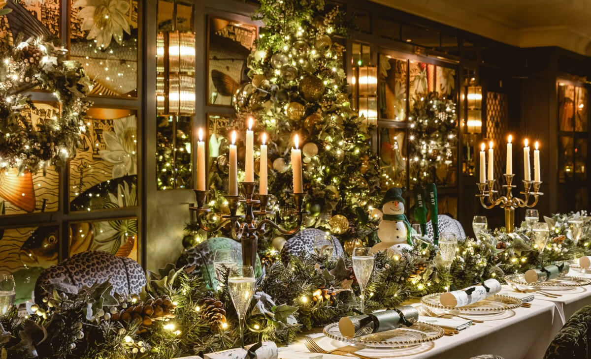 The Ivy's Christmas Decorated Table 2024