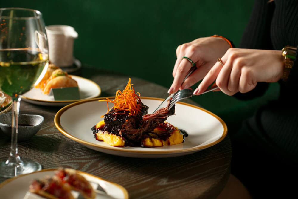 Delicious Ayllu shortrib on mash potatoes