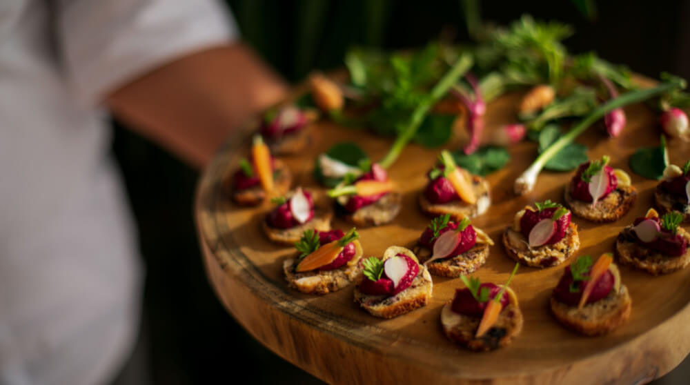 Beetroot and Carrot Canapes Dovetale