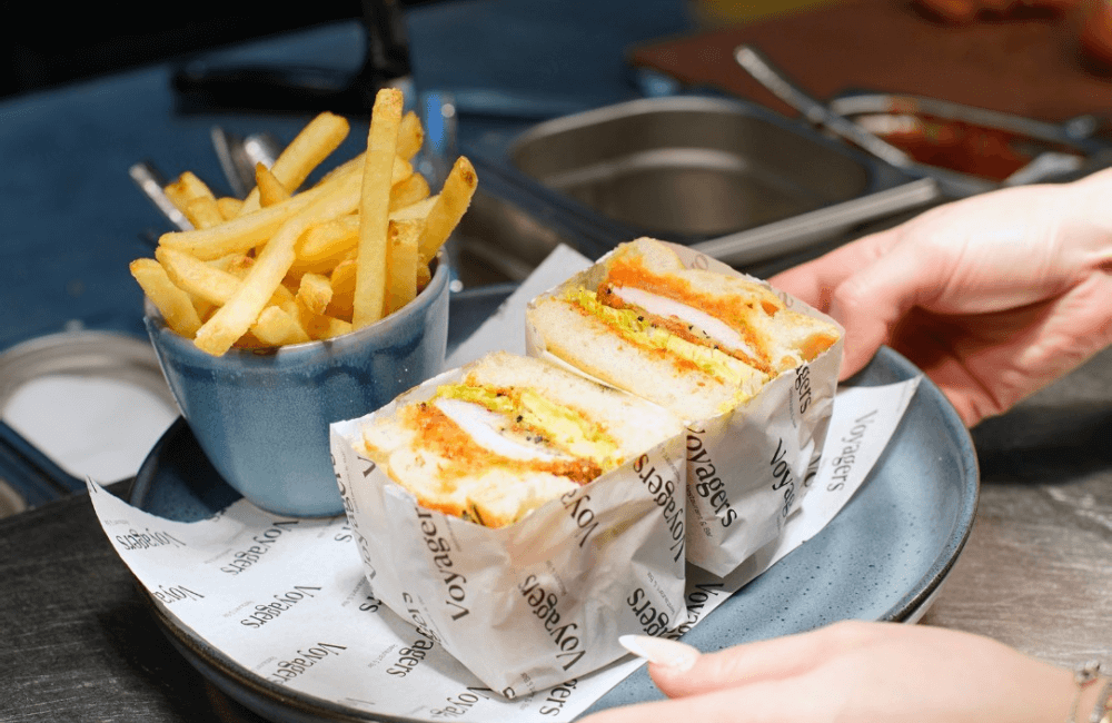 Chicken Katsu Sando at at Voyagers Liverpool